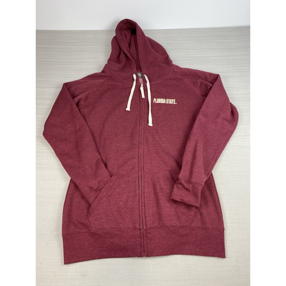 Florida State Seminoles Zip Up Sweatshirt Hoodie‎ FSU Logo Stadium Athletics